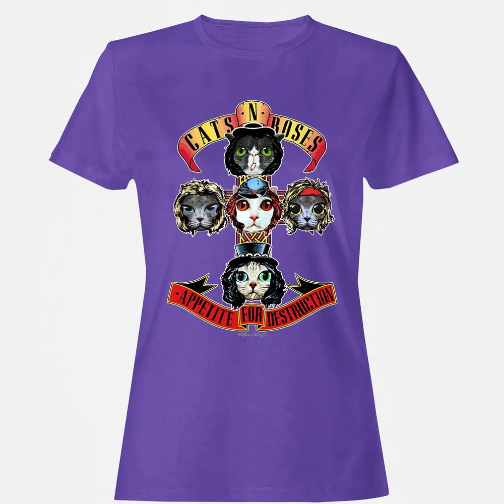 Cats N Roses Women's T-shirt - 12