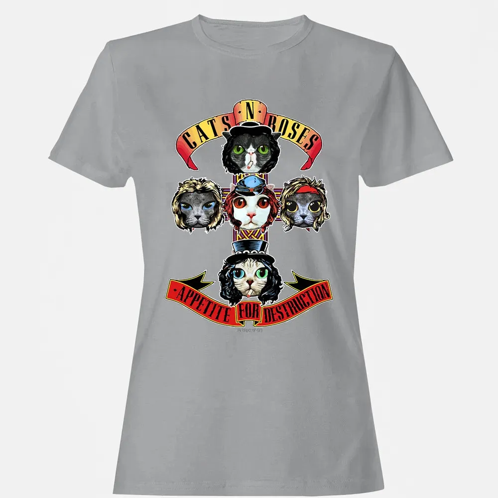 Cats N Roses Women's T-shirt - 15