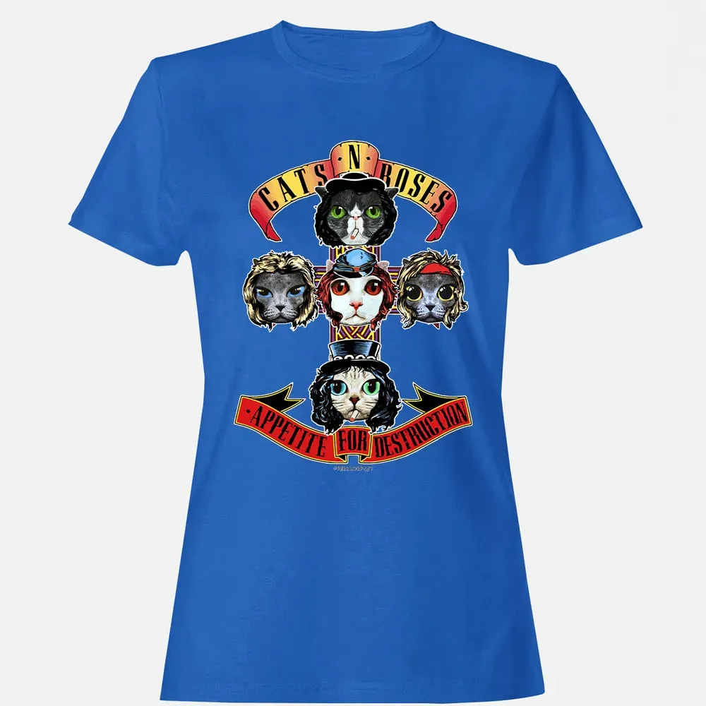Cats N Roses Women's T-shirt - 14