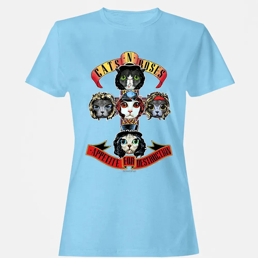 Cats N Roses Women's T-shirt - 8
