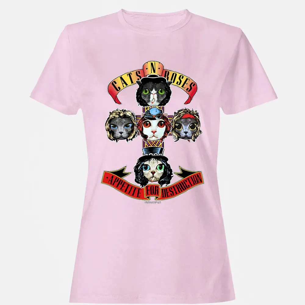 Cats N Roses Women's T-shirt - 9
