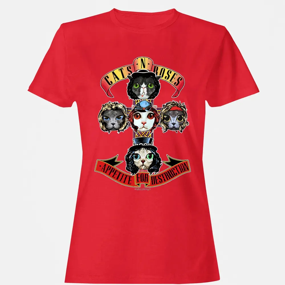 Cats N Roses Women's T-shirt - 13