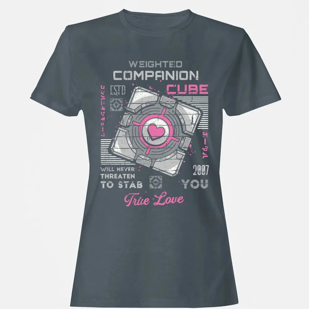 Weighted Companion Cube Women's T-shirt - 3