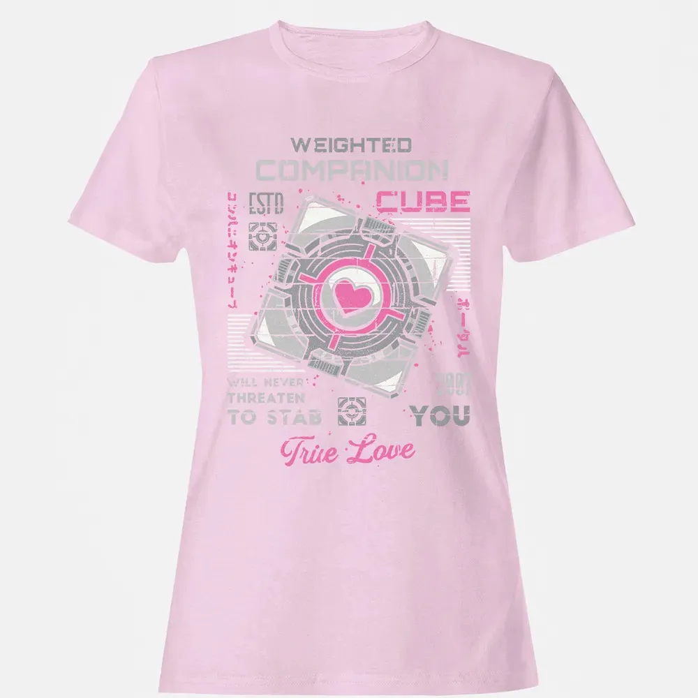 Weighted Companion Cube Women's T-shirt - 9