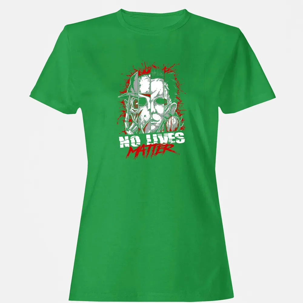 No Lives Matter Horror Slashers Women's T-shirt - 7