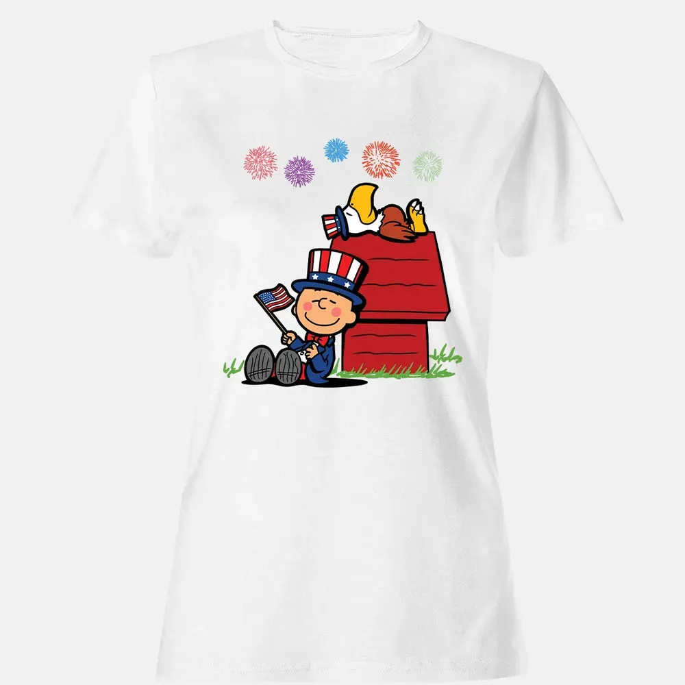 Sleeping Murica Women's T-shirt - 16
