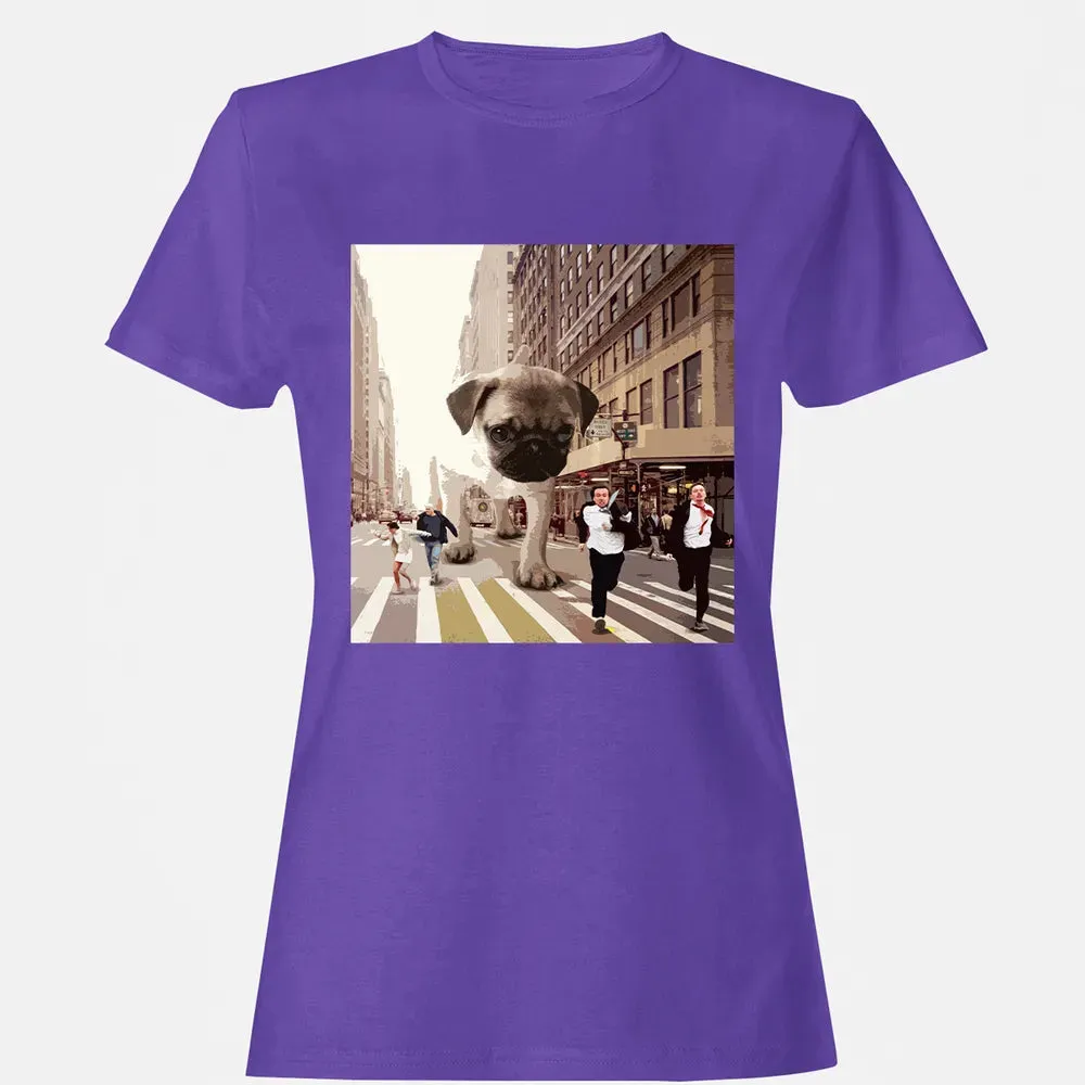 PUGZILLA   Funny Pug T for Dog lovers to Halloween Women's T-shirt - 12