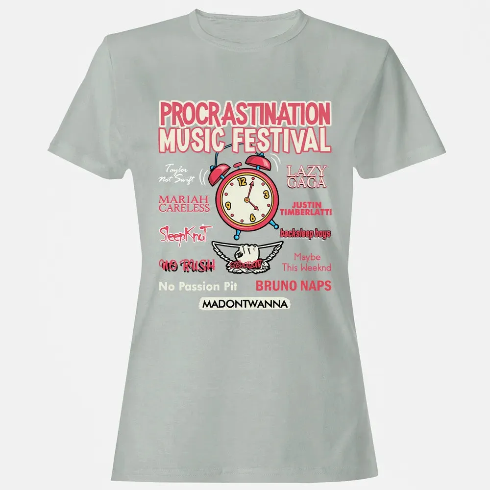 Procastination Music Festival Women's T-shirt - 2