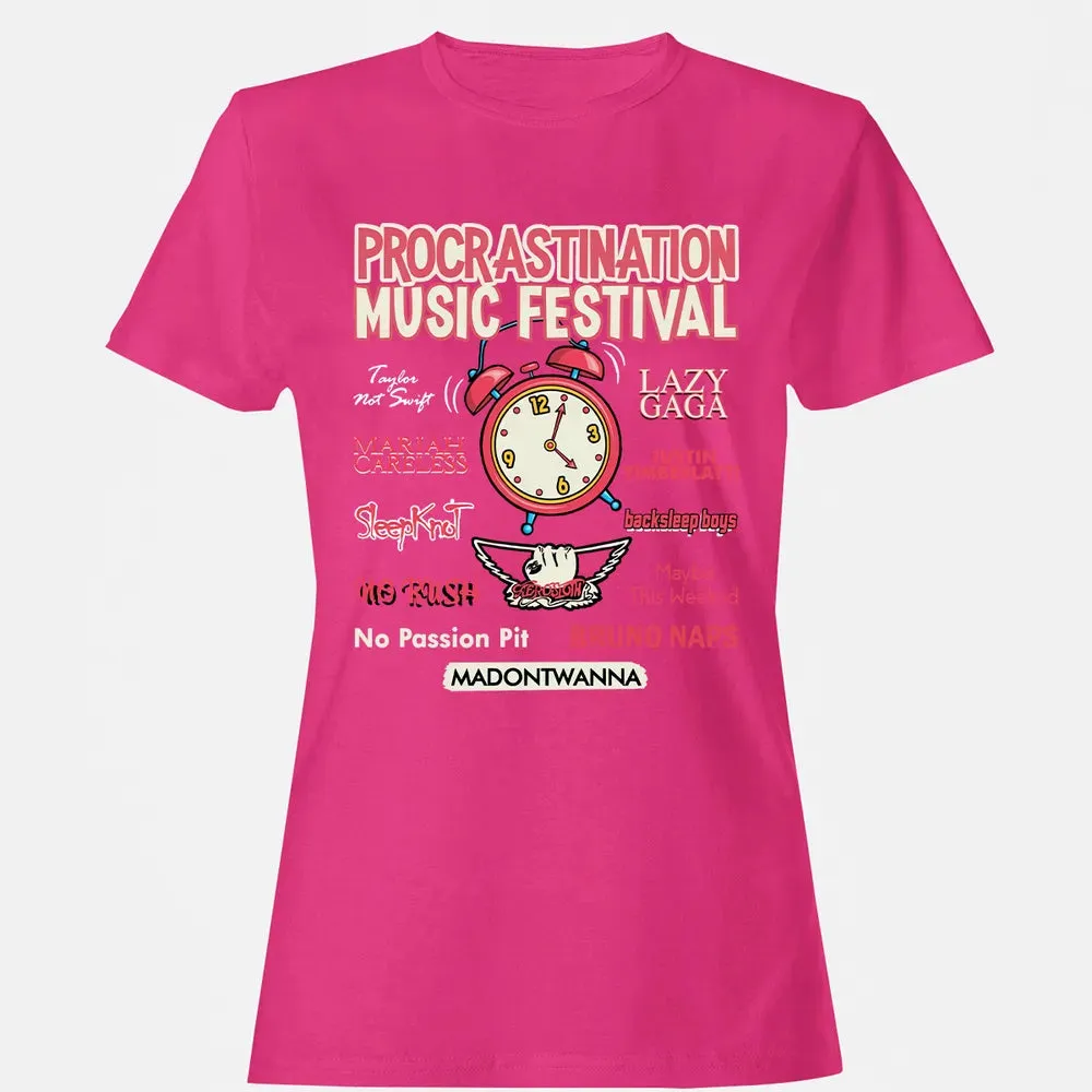 Procastination Music Festival Women's T-shirt - 6