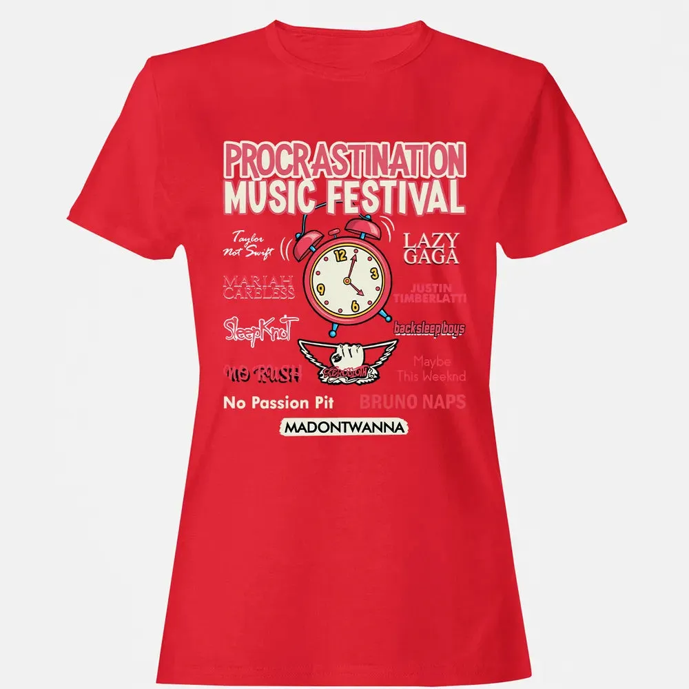 Procastination Music Festival Women's T-shirt - 13