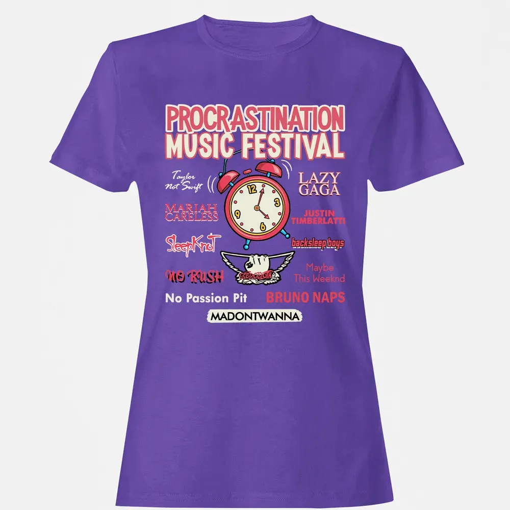 Procastination Music Festival Women's T-shirt - 12