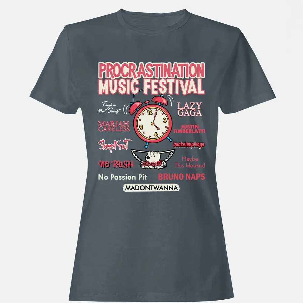 Procastination Music Festival Women's T-shirt - 3