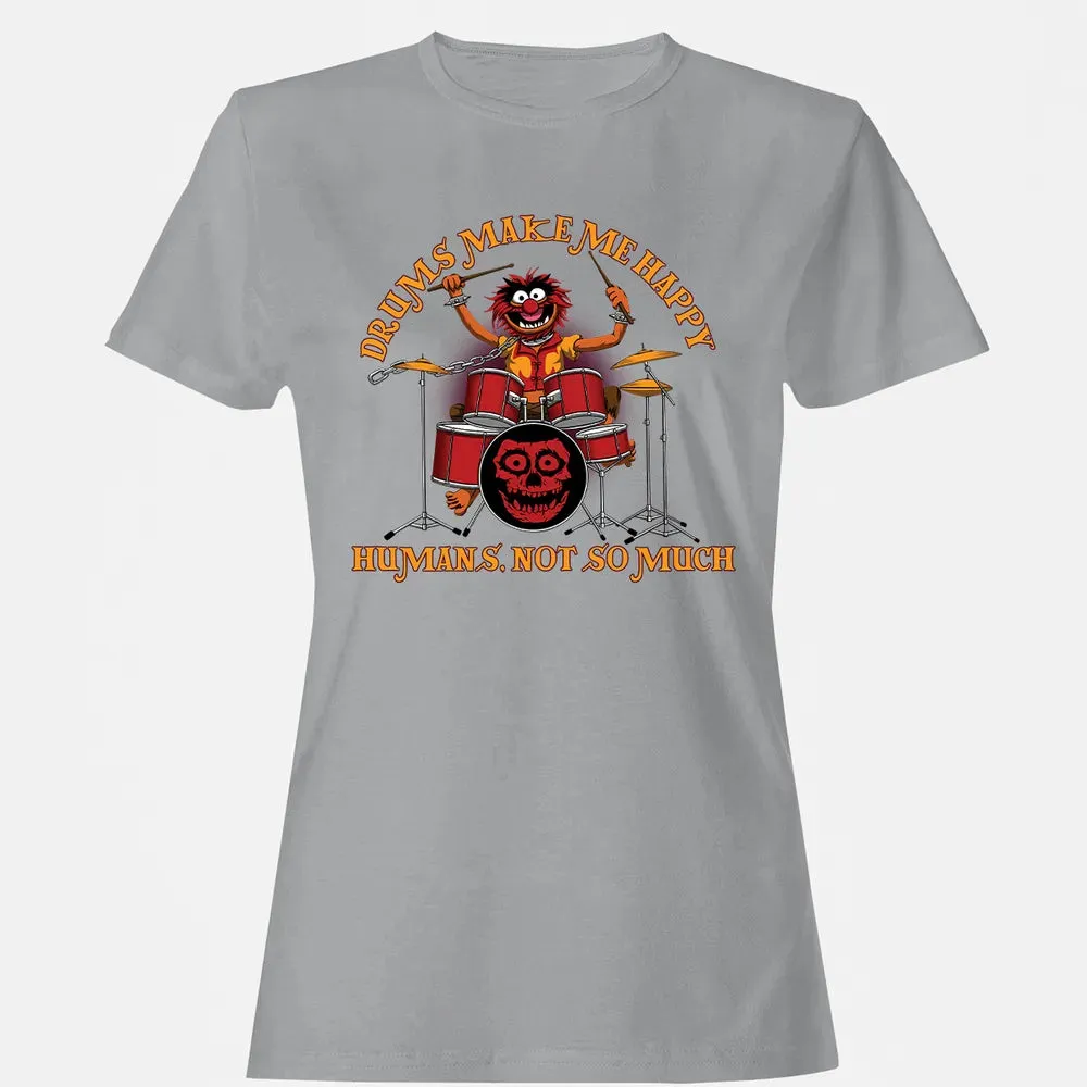 Drums Make Me Happy Women's T-shirt - 15