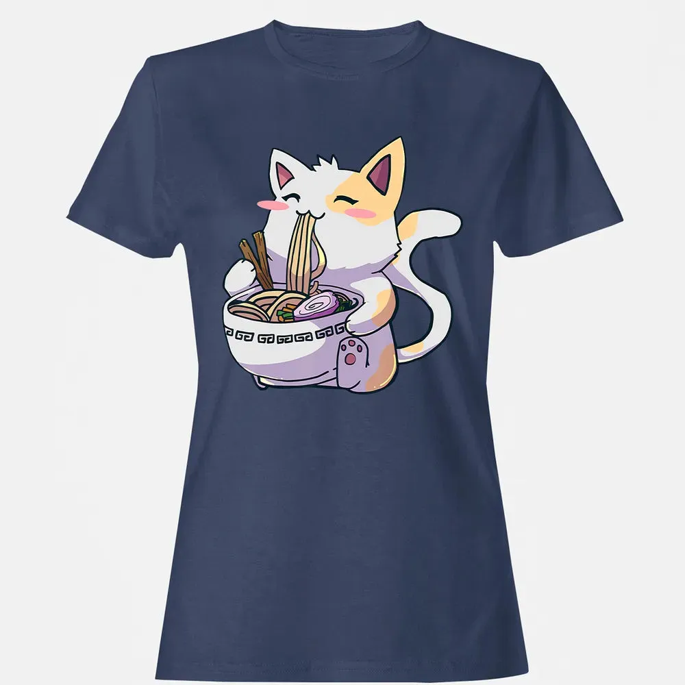 Ramen  Cat T Kawaii Anime  Japanese Gift Women's T-shirt - 10