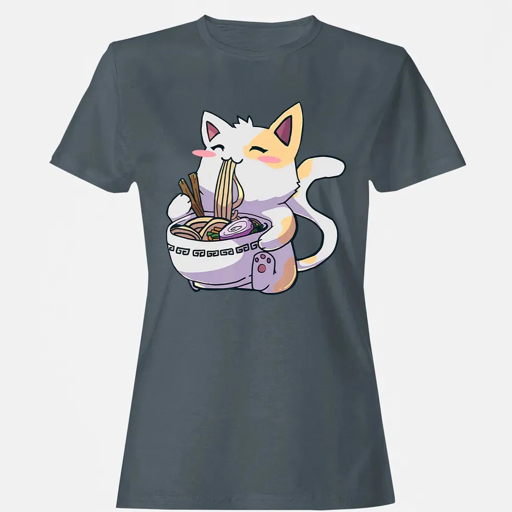 Ramen  Cat T Kawaii Anime  Japanese Gift Women's T-shirt - 3