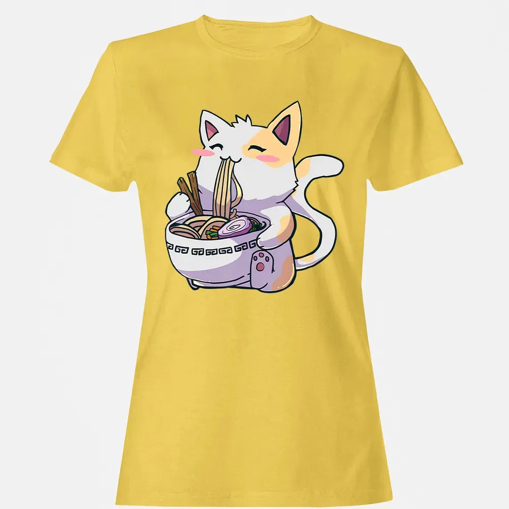 Ramen  Cat T Kawaii Anime  Japanese Gift Women's T-shirt - 4