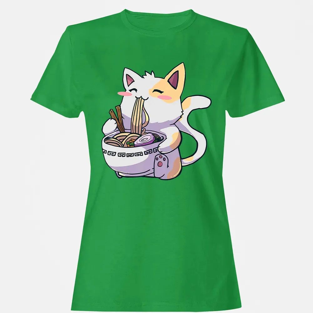 Ramen  Cat T Kawaii Anime  Japanese Gift Women's T-shirt - 7