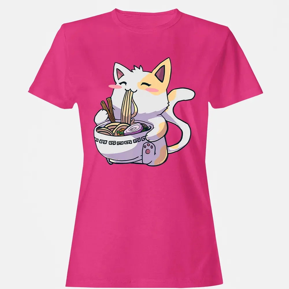 Ramen  Cat T Kawaii Anime  Japanese Gift Women's T-shirt - 6