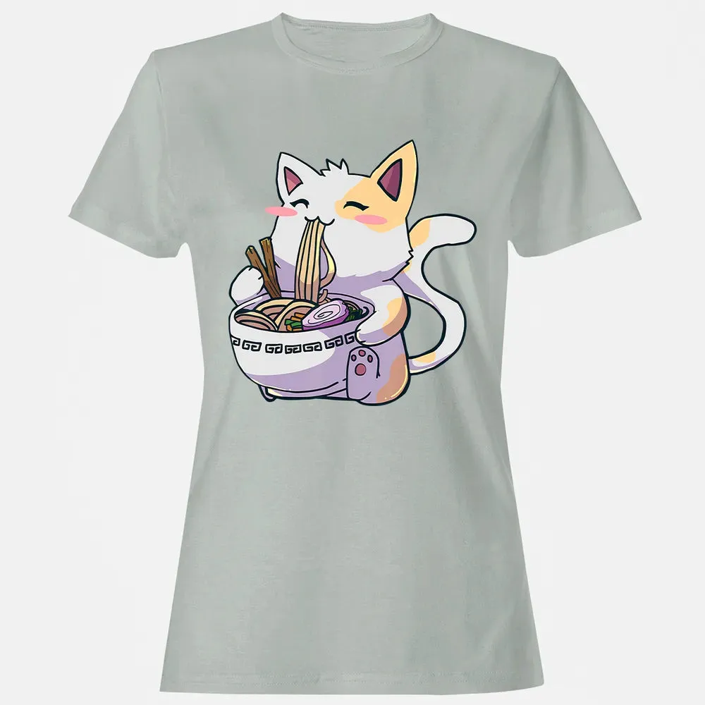 Ramen  Cat T Kawaii Anime  Japanese Gift Women's T-shirt - 2