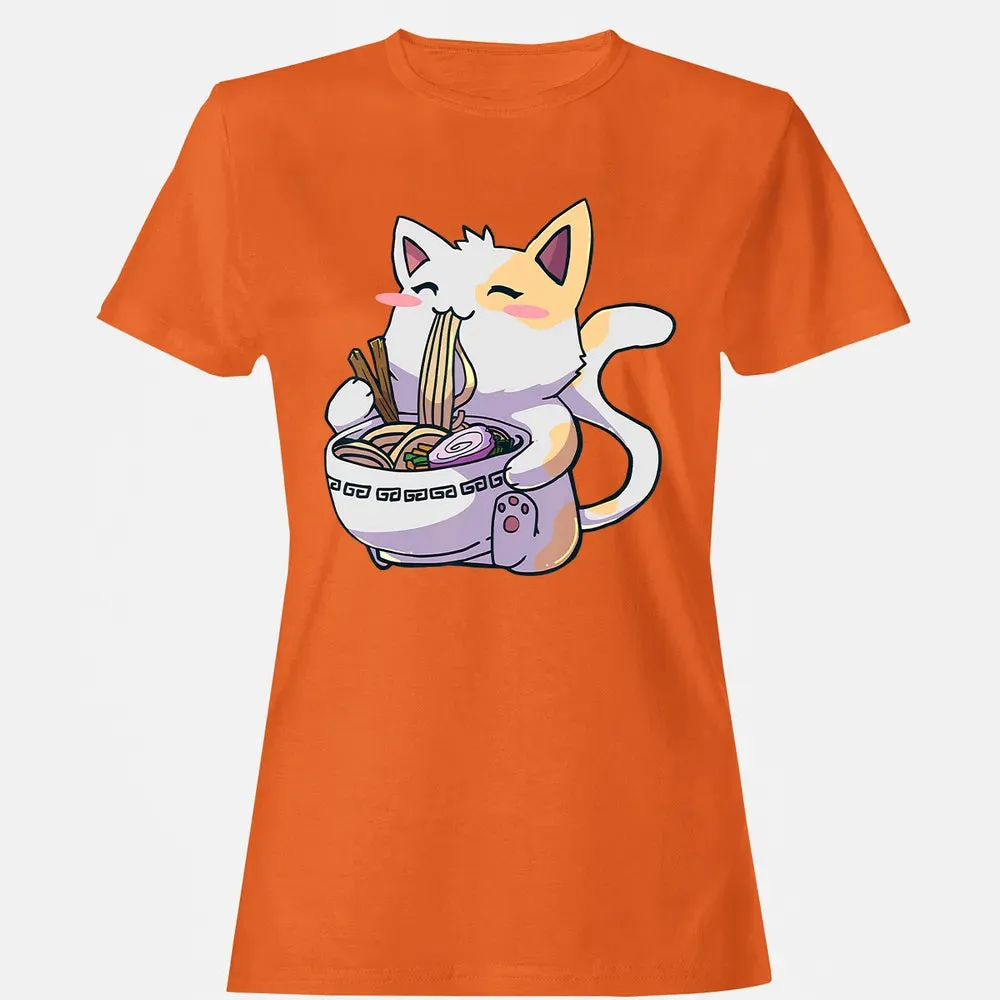 Ramen  Cat T Kawaii Anime  Japanese Gift Women's T-shirt - 11