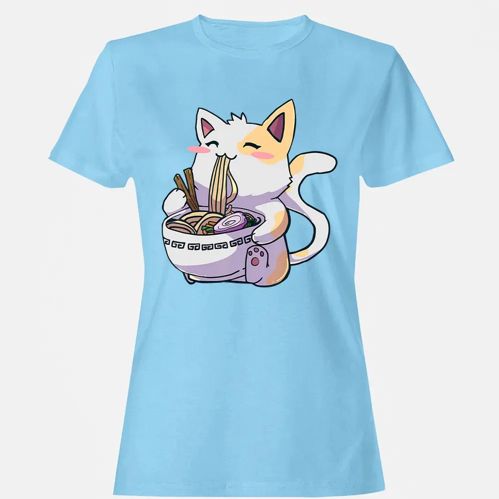 Ramen  Cat T Kawaii Anime  Japanese Gift Women's T-shirt - 8