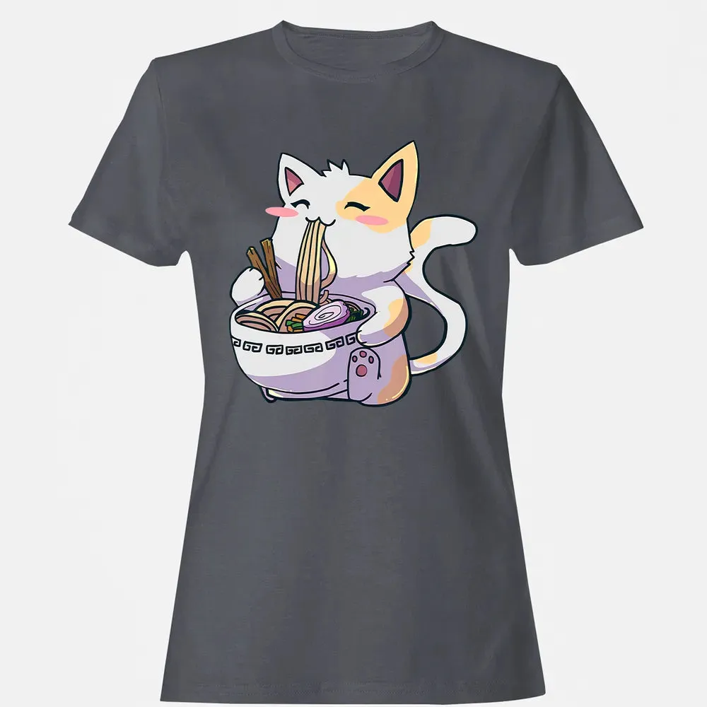 Ramen  Cat T Kawaii Anime  Japanese Gift Women's T-shirt - 5