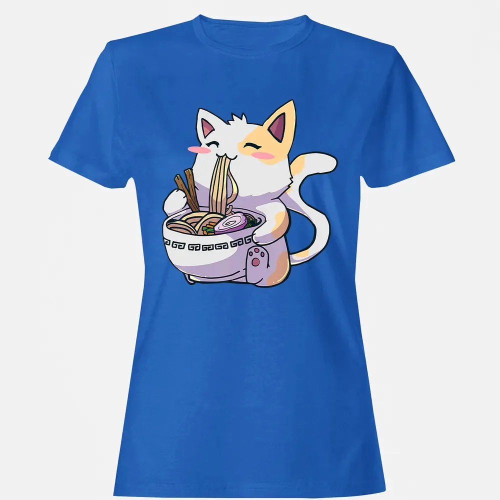Ramen  Cat T Kawaii Anime  Japanese Gift Women's T-shirt - 14