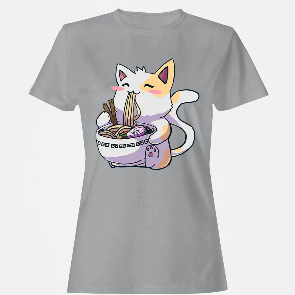 Ramen  Cat T Kawaii Anime  Japanese Gift Women's T-shirt - 15