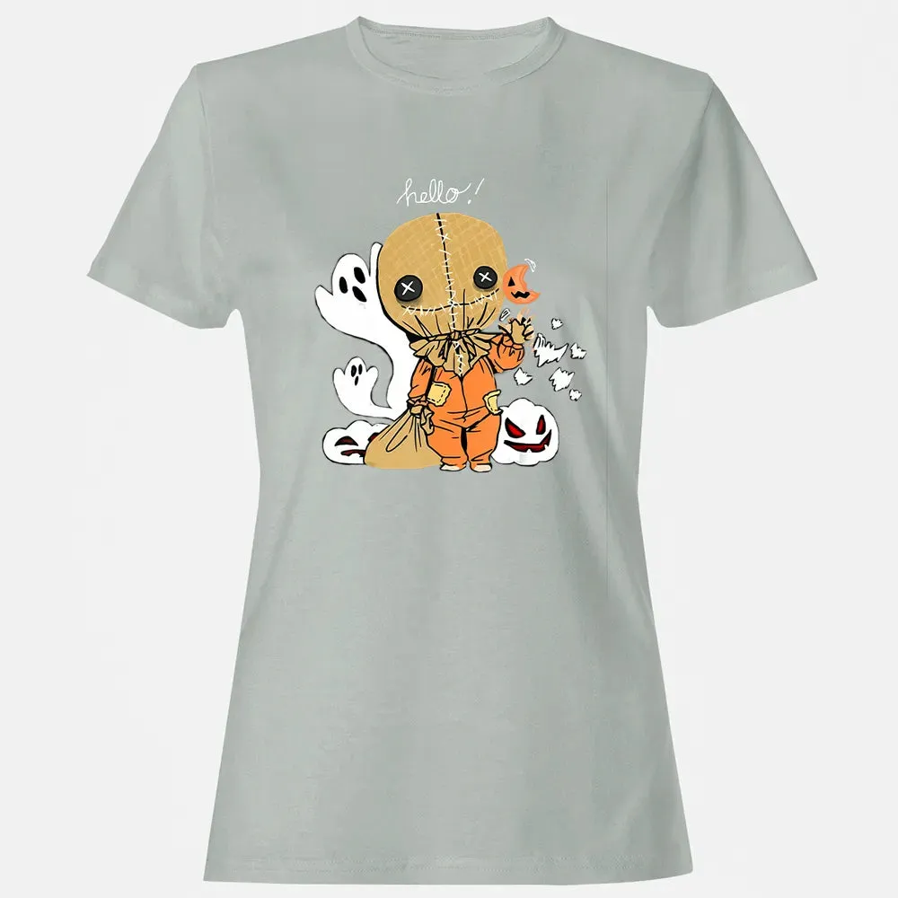Trick r Treat Funny Cute Sam Halloween 2019 Costume Women's T-shirt - 2