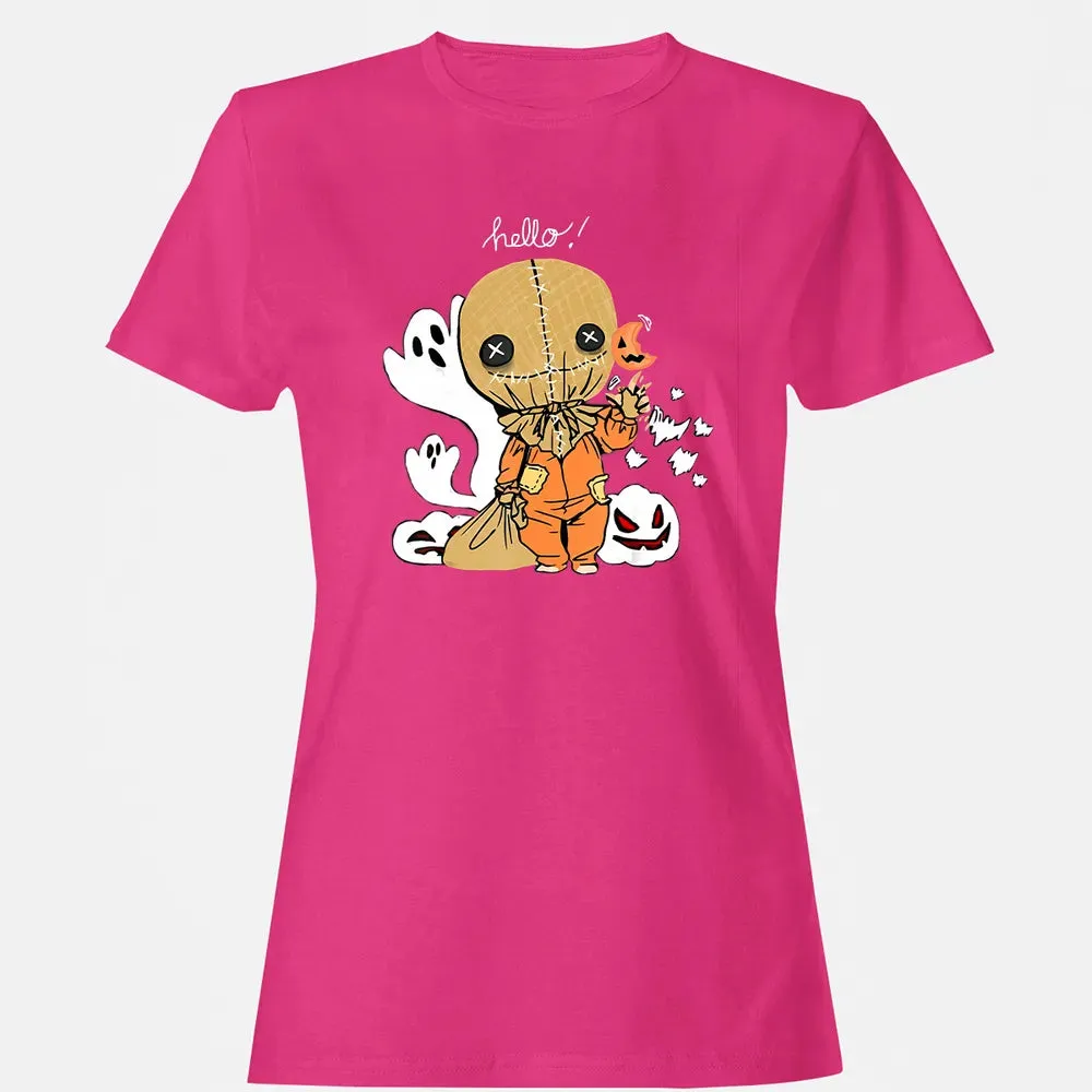 Trick r Treat Funny Cute Sam Halloween 2019 Costume Women's T-shirt - 6