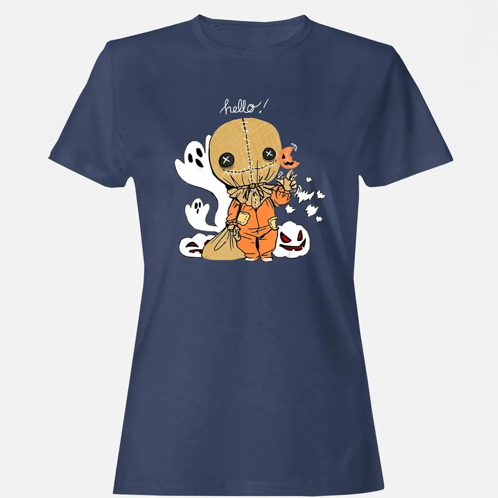 Trick r Treat Funny Cute Sam Halloween 2019 Costume Women's T-shirt - 10