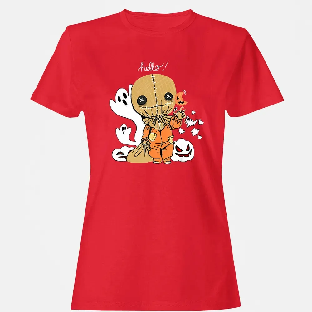 Trick r Treat Funny Cute Sam Halloween 2019 Costume Women's T-shirt - 13