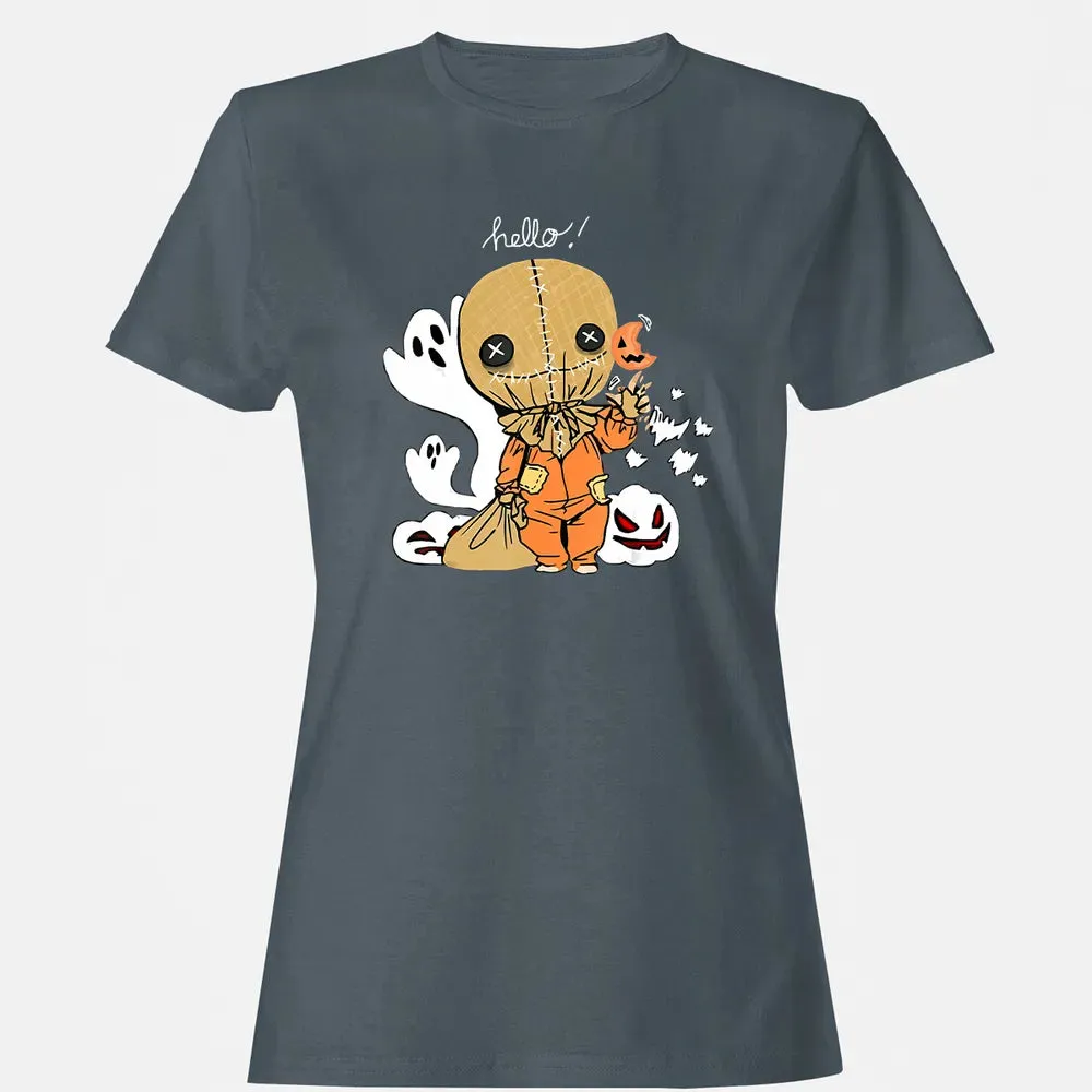 Trick r Treat Funny Cute Sam Halloween 2019 Costume Women's T-shirt - 3