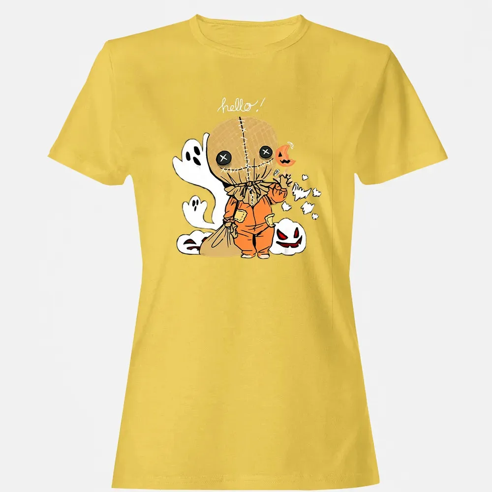 Trick r Treat Funny Cute Sam Halloween 2019 Costume Women's T-shirt - 4