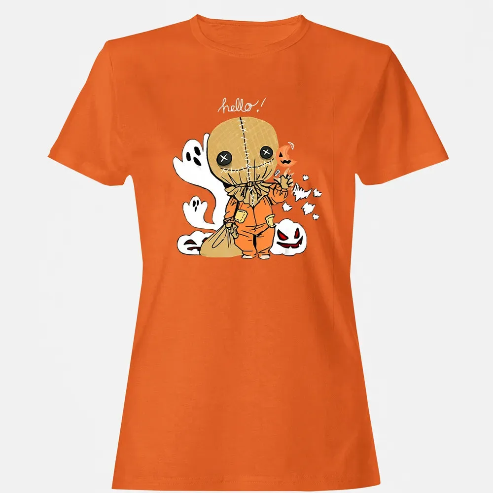Trick r Treat Funny Cute Sam Halloween 2019 Costume Women's T-shirt - 11