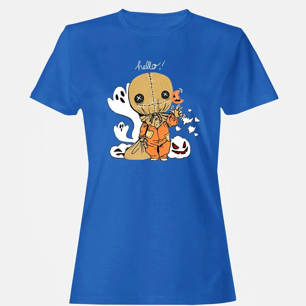 Trick r Treat Funny Cute Sam Halloween 2019 Costume Women's T-shirt - 14