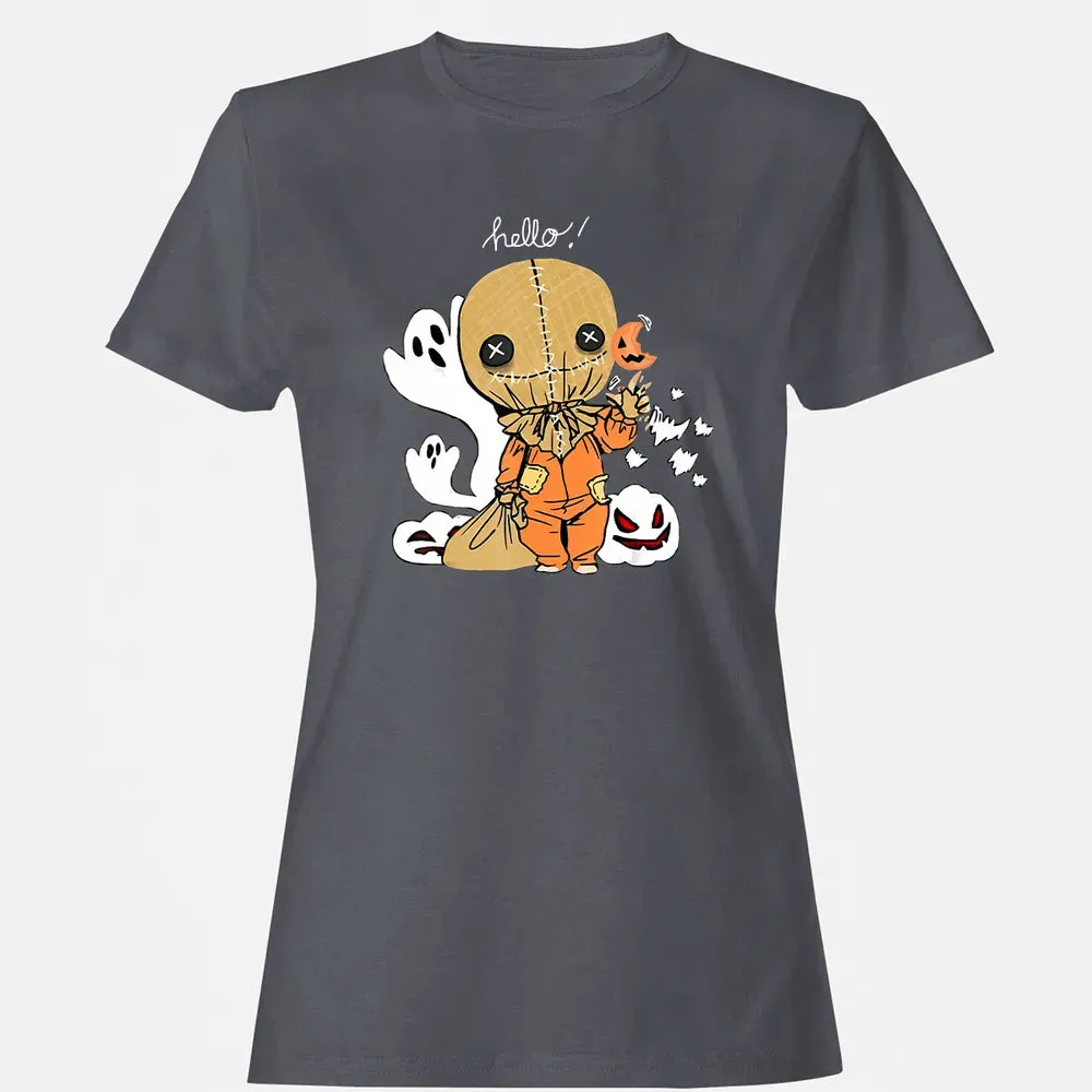 Trick r Treat Funny Cute Sam Halloween 2019 Costume Women's T-shirt - 5