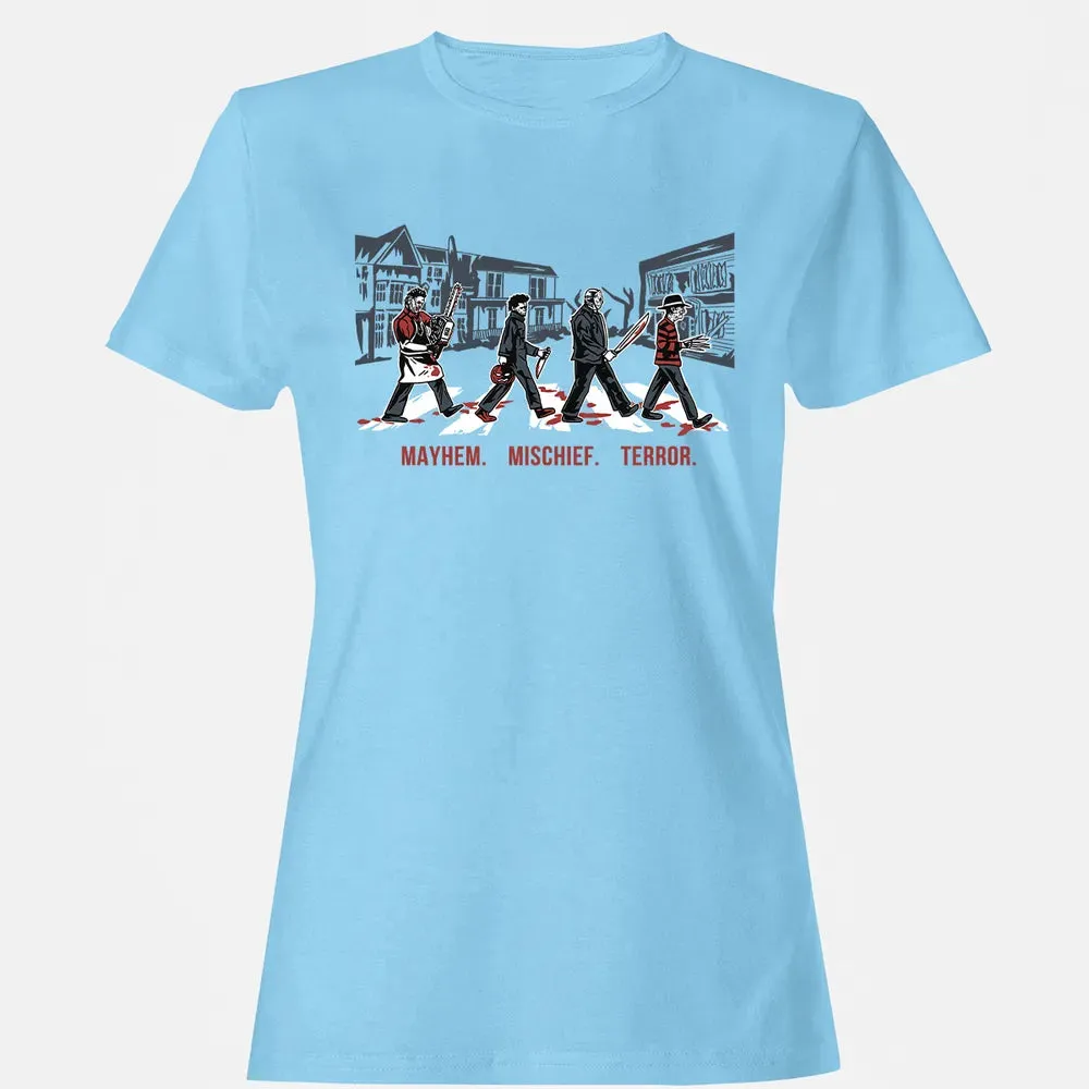 Mayhem. Mischief. Terror Women's T-shirt - 8