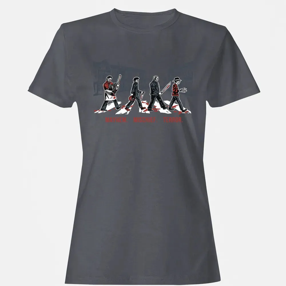Mayhem. Mischief. Terror Women's T-shirt - 5