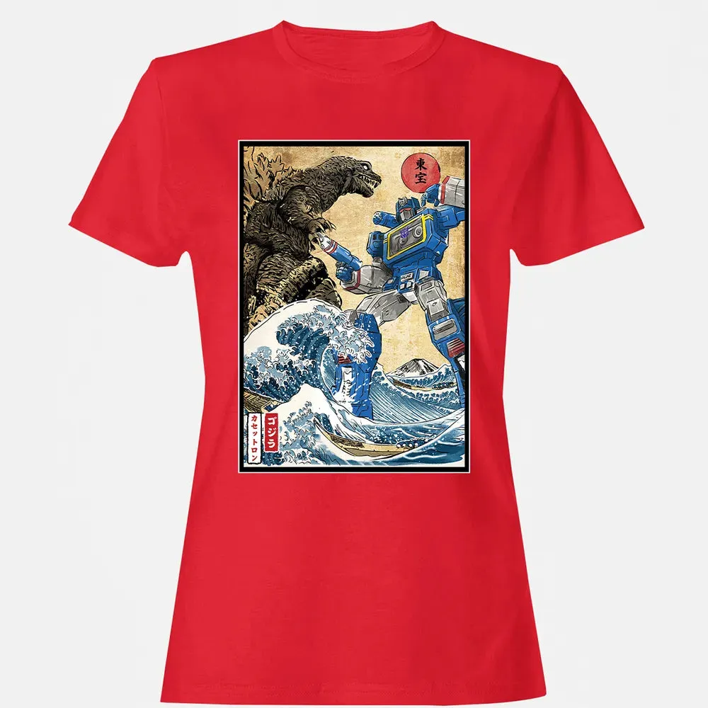 King of the Monsters vs Soundwave Women's T-shirt - 13