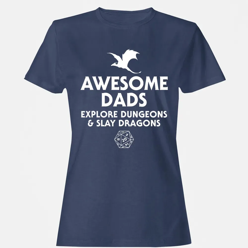 Awesome Dads Slay Dragons Women's T-shirt - 10