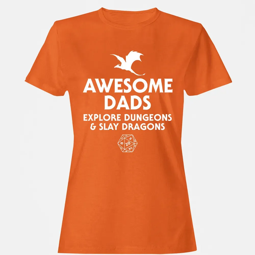 Awesome Dads Slay Dragons Women's T-shirt - 11