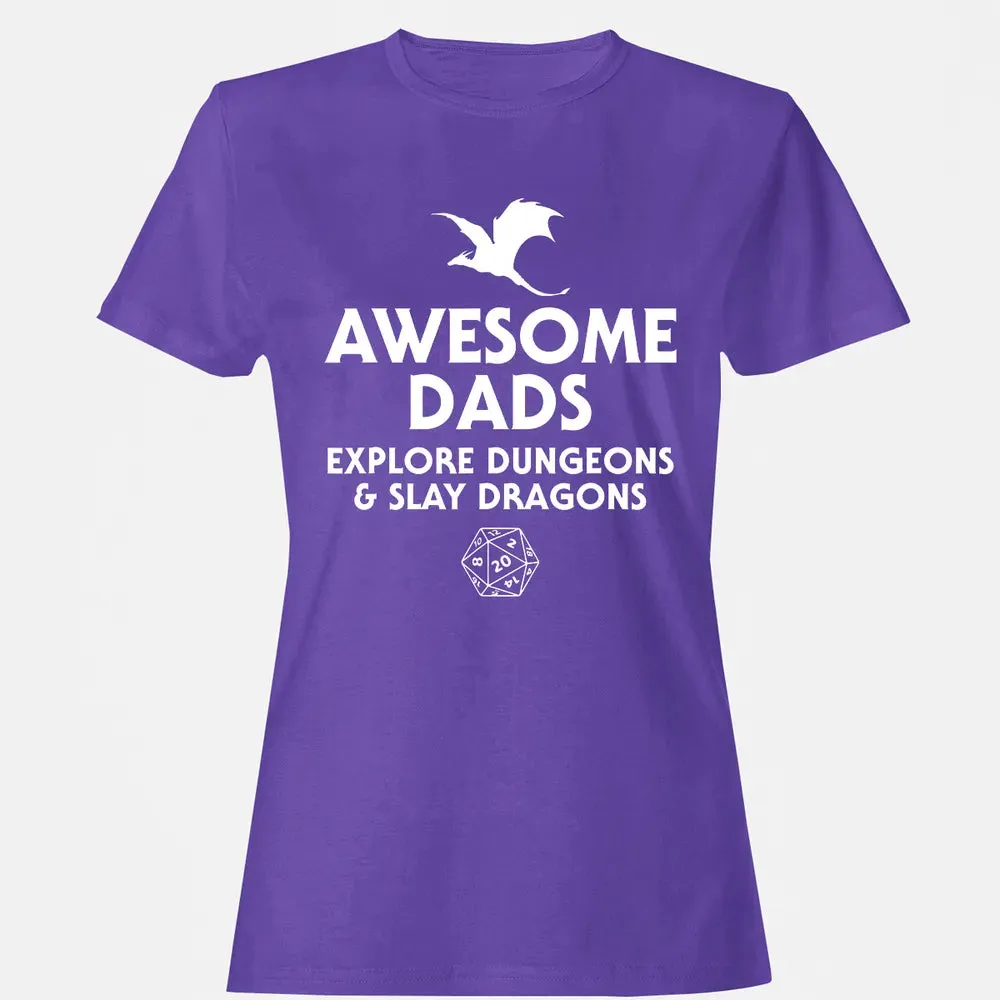 Awesome Dads Slay Dragons Women's T-shirt - 12