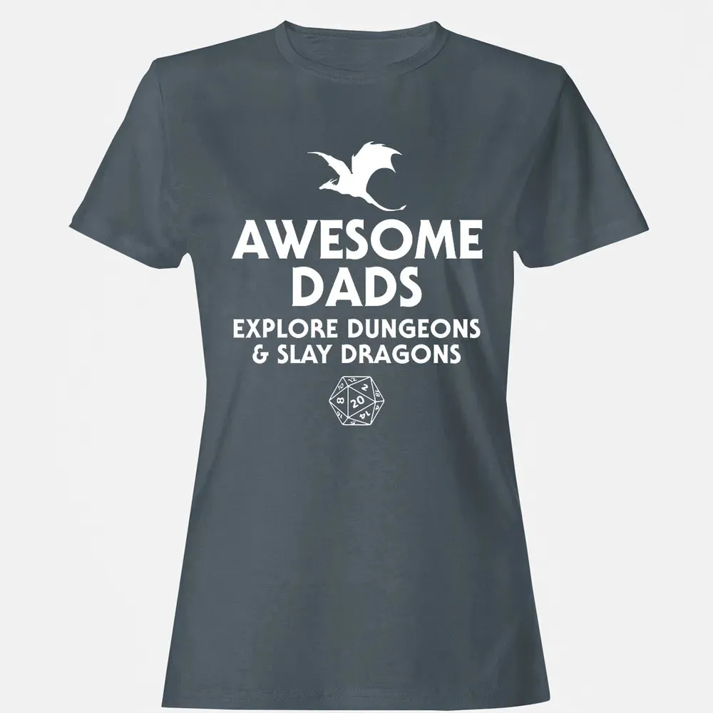 Awesome Dads Slay Dragons Women's T-shirt - 3
