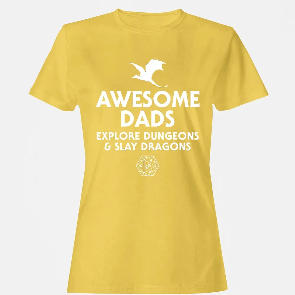 Awesome Dads Slay Dragons Women's T-shirt - 4