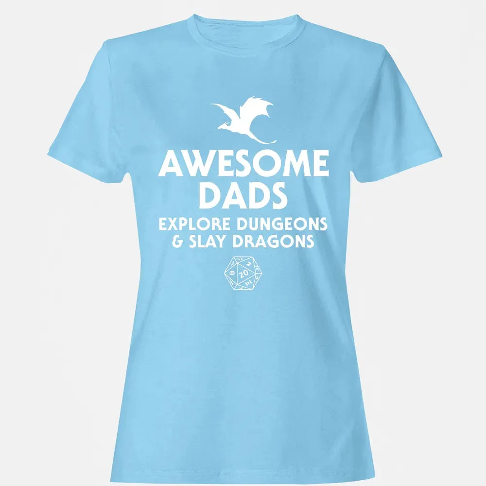 Awesome Dads Slay Dragons Women's T-shirt - 8