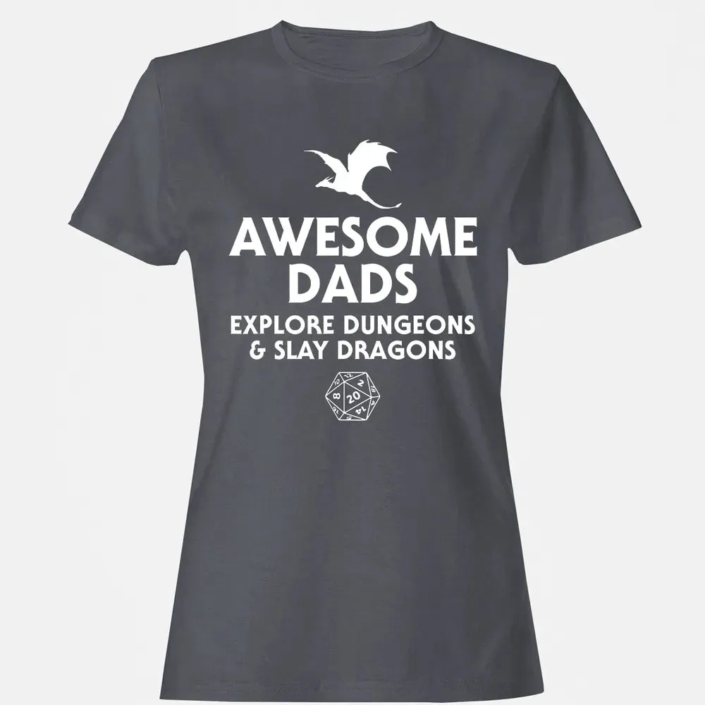 Awesome Dads Slay Dragons Women's T-shirt - 5