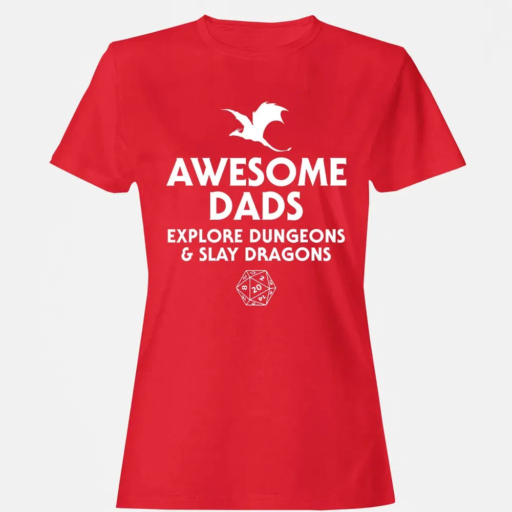 Awesome Dads Slay Dragons Women's T-shirt - 13