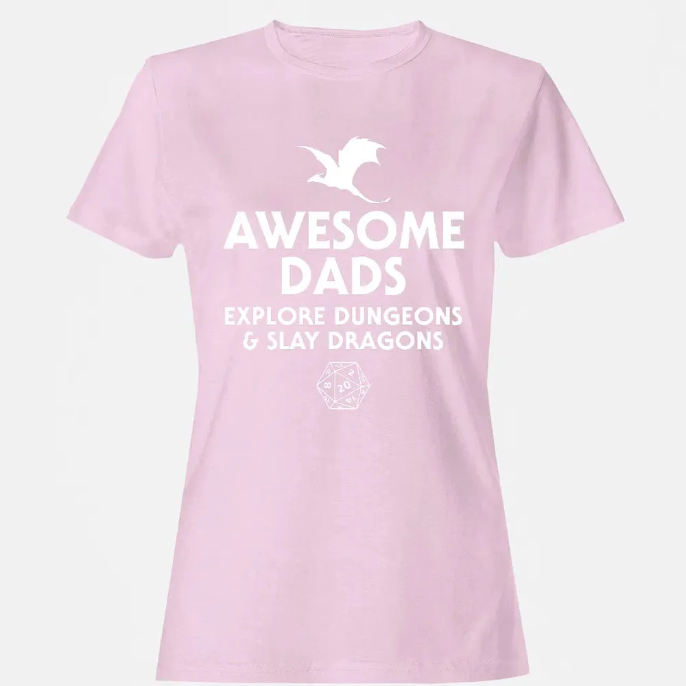 Awesome Dads Slay Dragons Women's T-shirt - 9