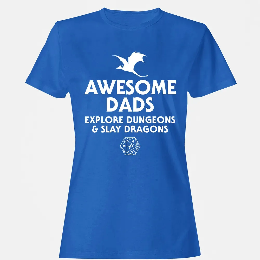 Awesome Dads Slay Dragons Women's T-shirt - 14